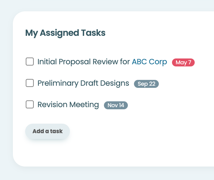 Manage tasks