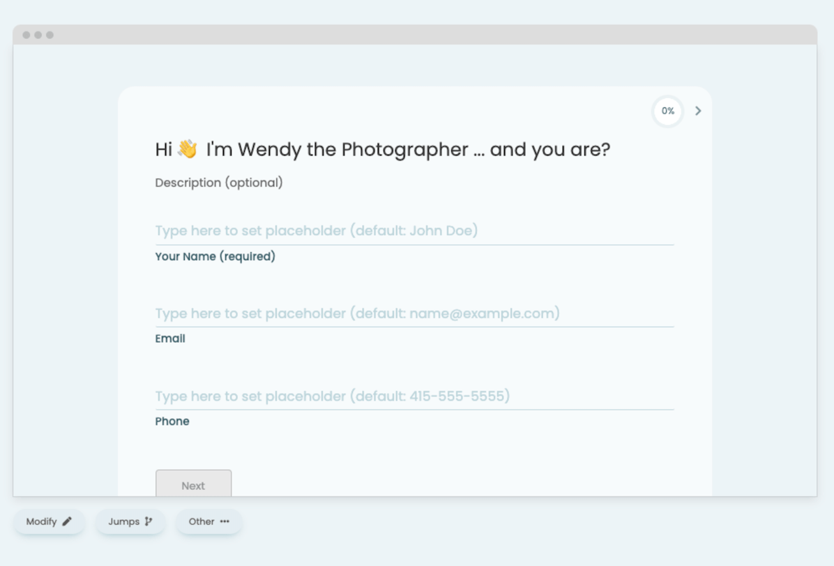 Online Form Builder Clientary